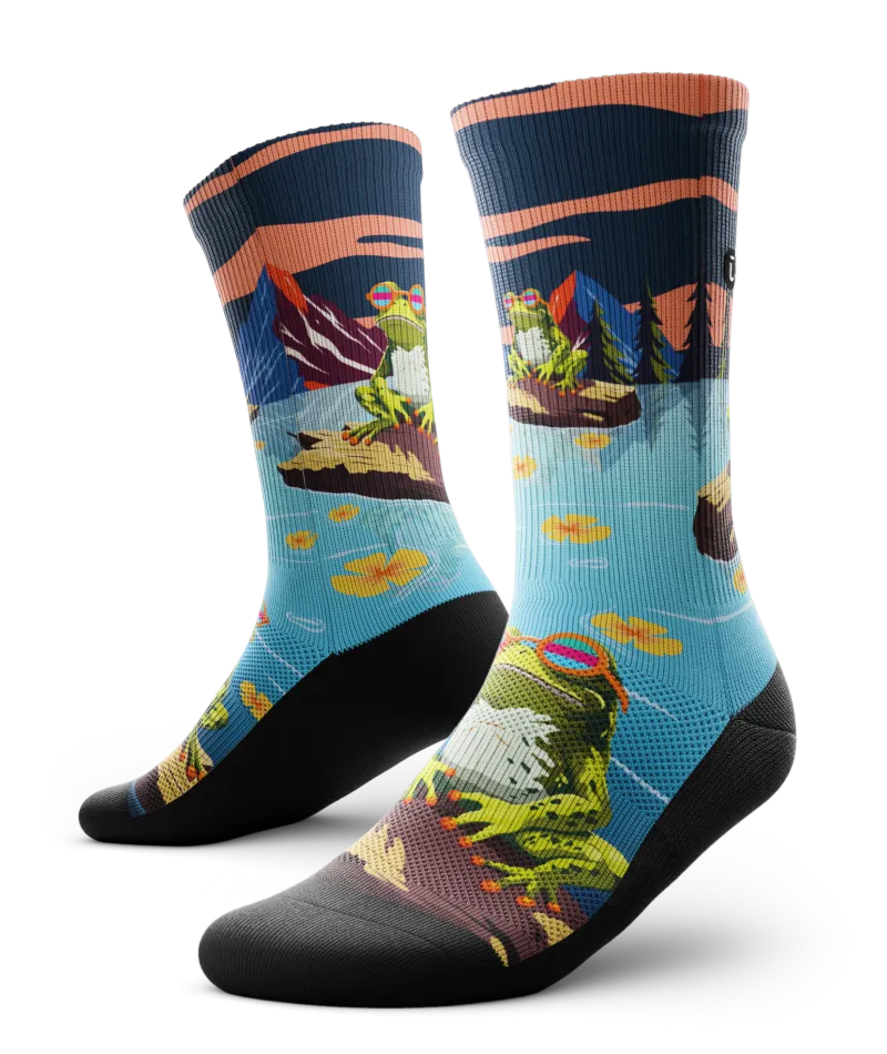 Frogged Crew Socks
