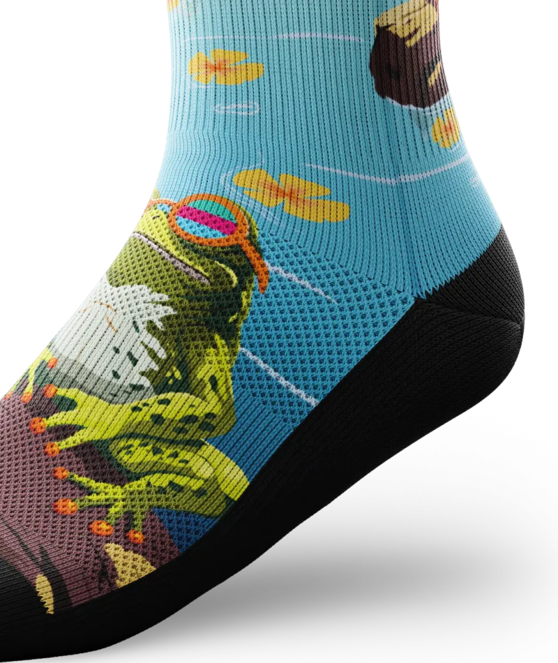 Frogged Crew Socks