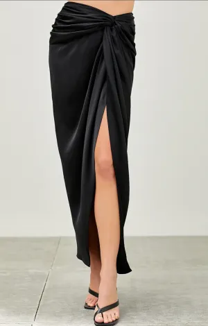 Front Twist Wrap Skirt