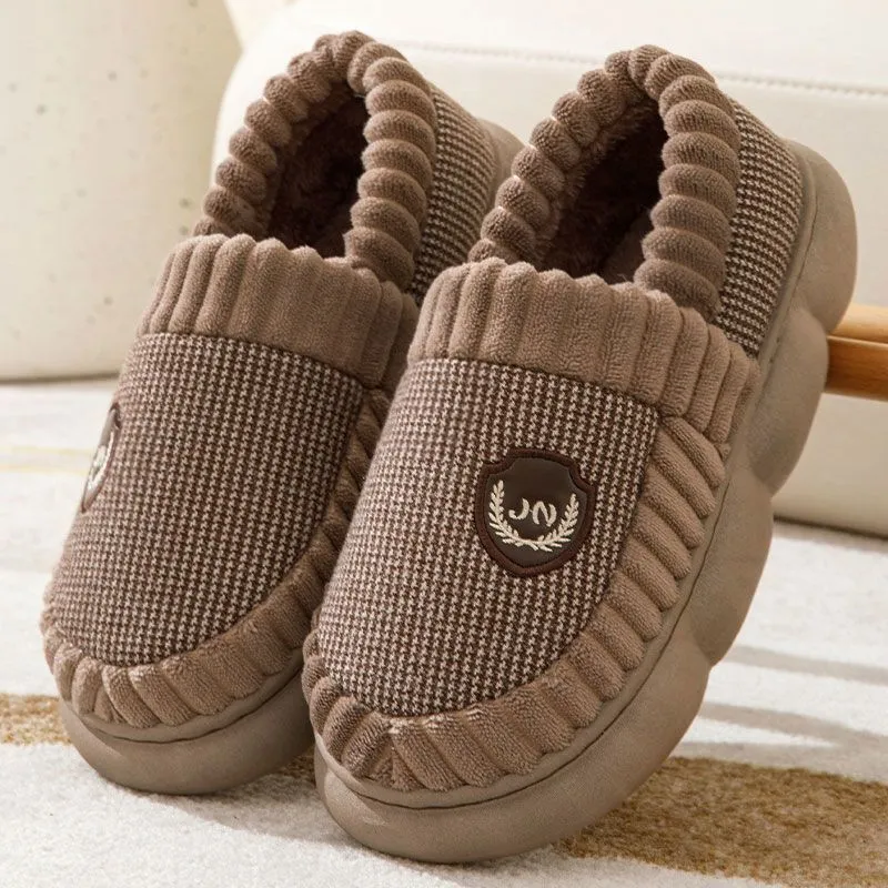 Funky® Fleece Slippers Unisex Fleece Thick-Sole Home Slippers