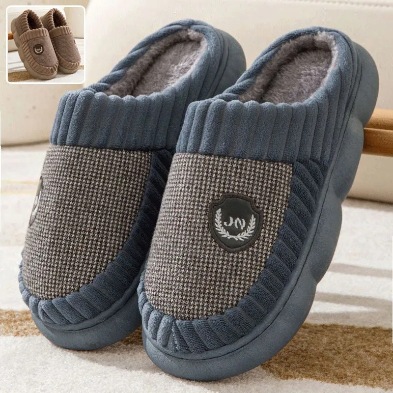 Funky® Fleece Slippers Unisex Fleece Thick-Sole Home Slippers