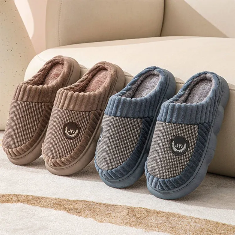 Funky® Fleece Slippers Unisex Fleece Thick-Sole Home Slippers