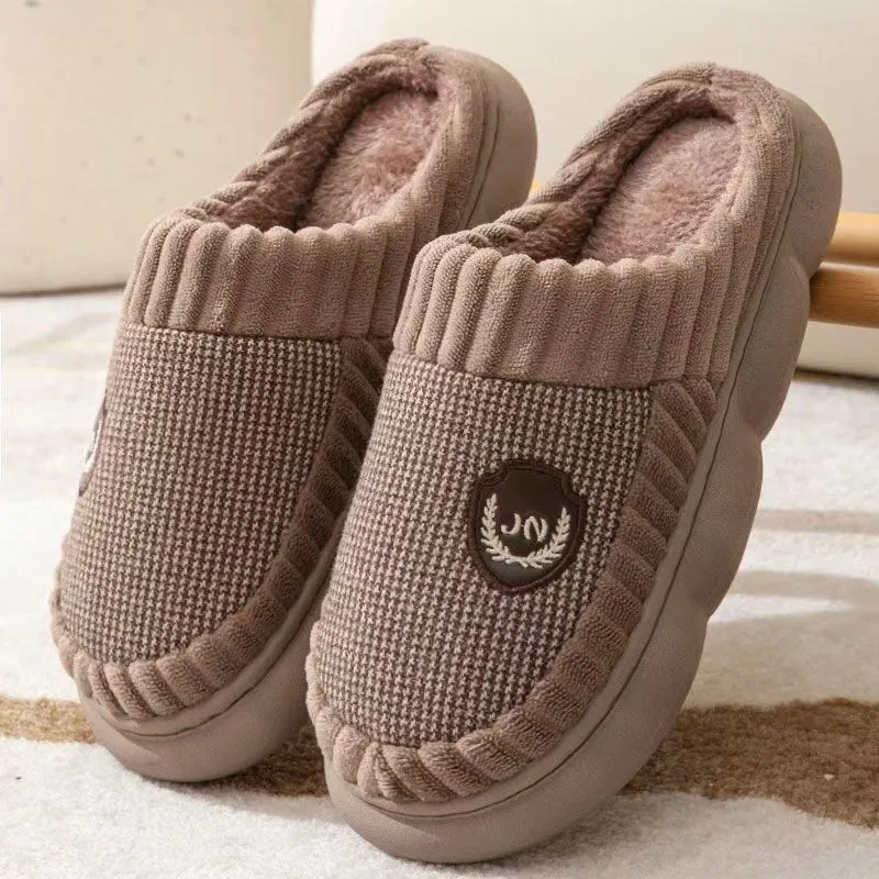 Funky® Fleece Slippers Unisex Fleece Thick-Sole Home Slippers