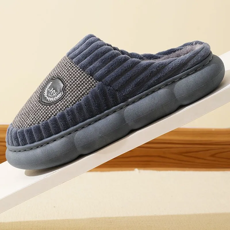 Funky® Fleece Slippers Unisex Fleece Thick-Sole Home Slippers
