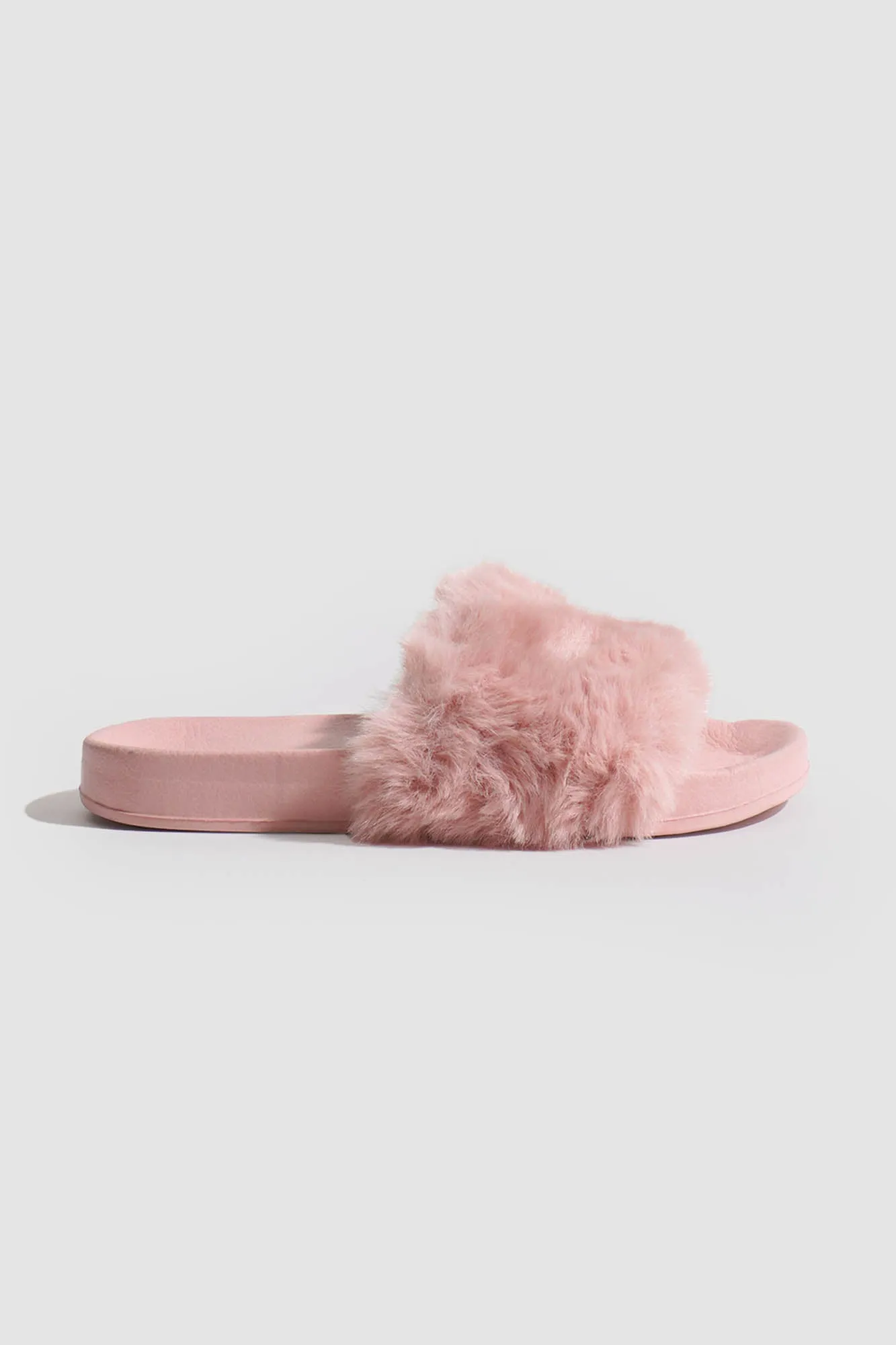 Fur Strap Lightweight Sliders