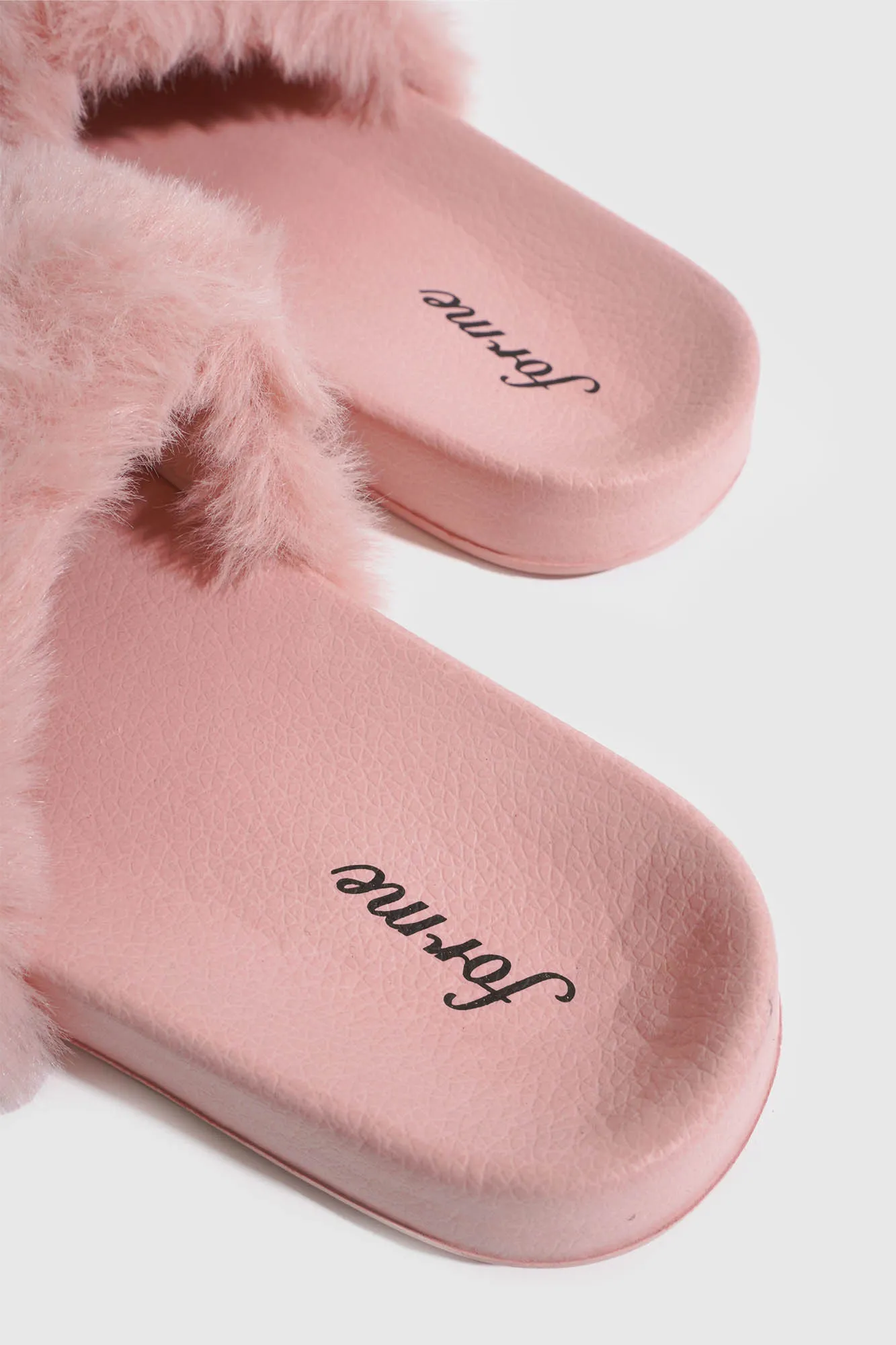 Fur Strap Lightweight Sliders