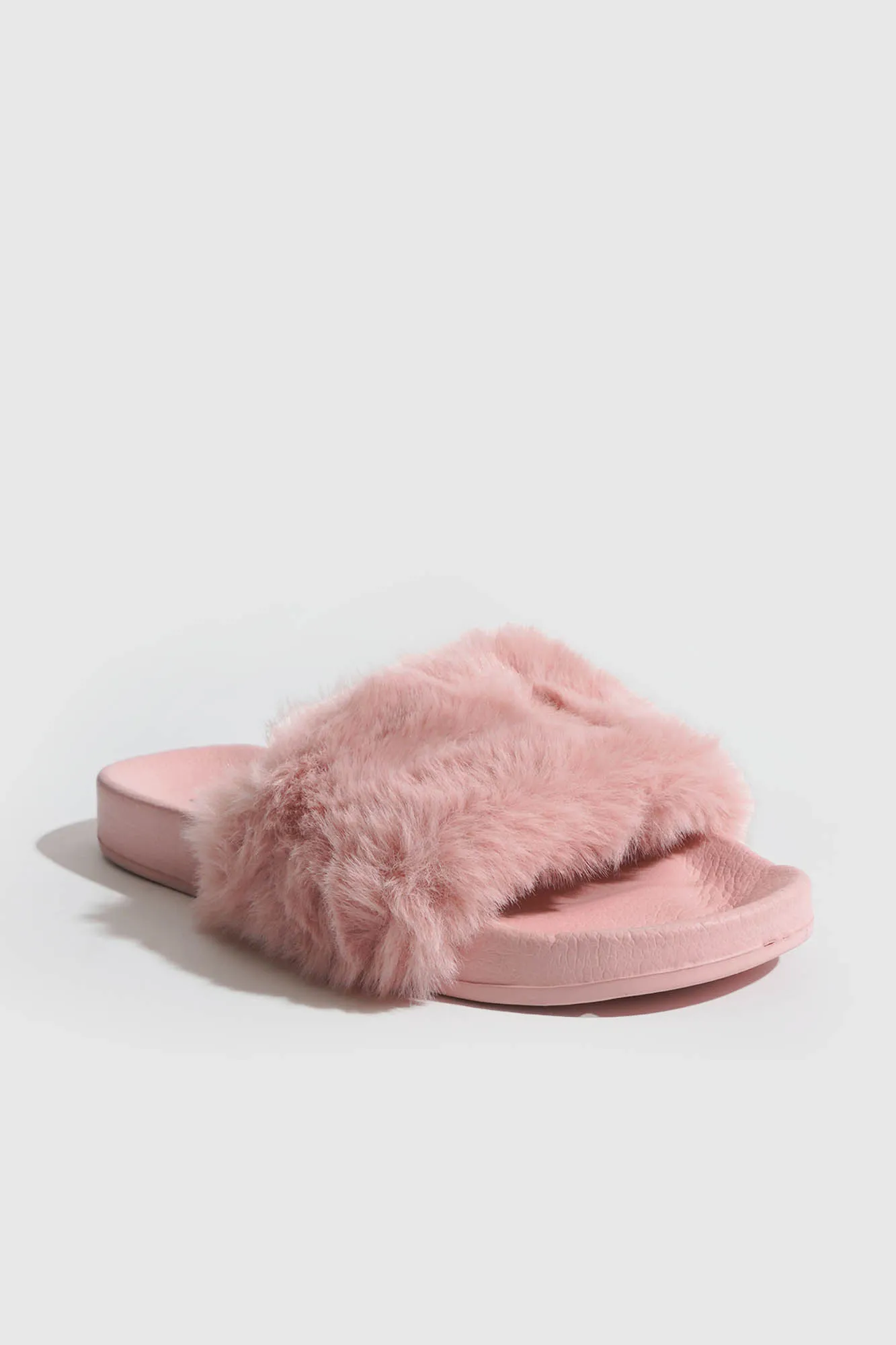 Fur Strap Lightweight Sliders