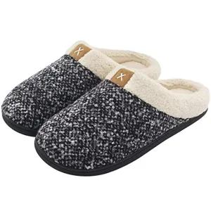 Fuzzy Fleece Lined House Slippers