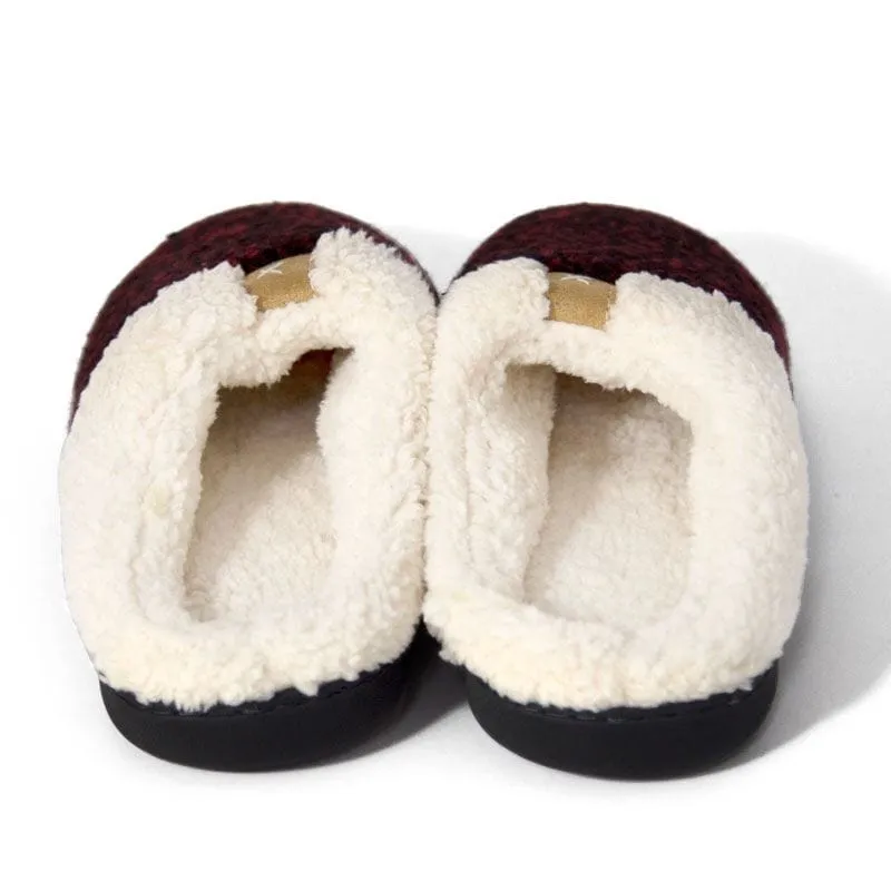 Fuzzy Fleece Lined House Slippers