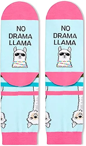Gender-Neutral Llama Gifts, Unisex Llama Socks for Women and Men, Llama Gifts Farm Animal Socks