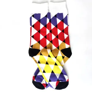'Geometric Pattern' Crew Socks