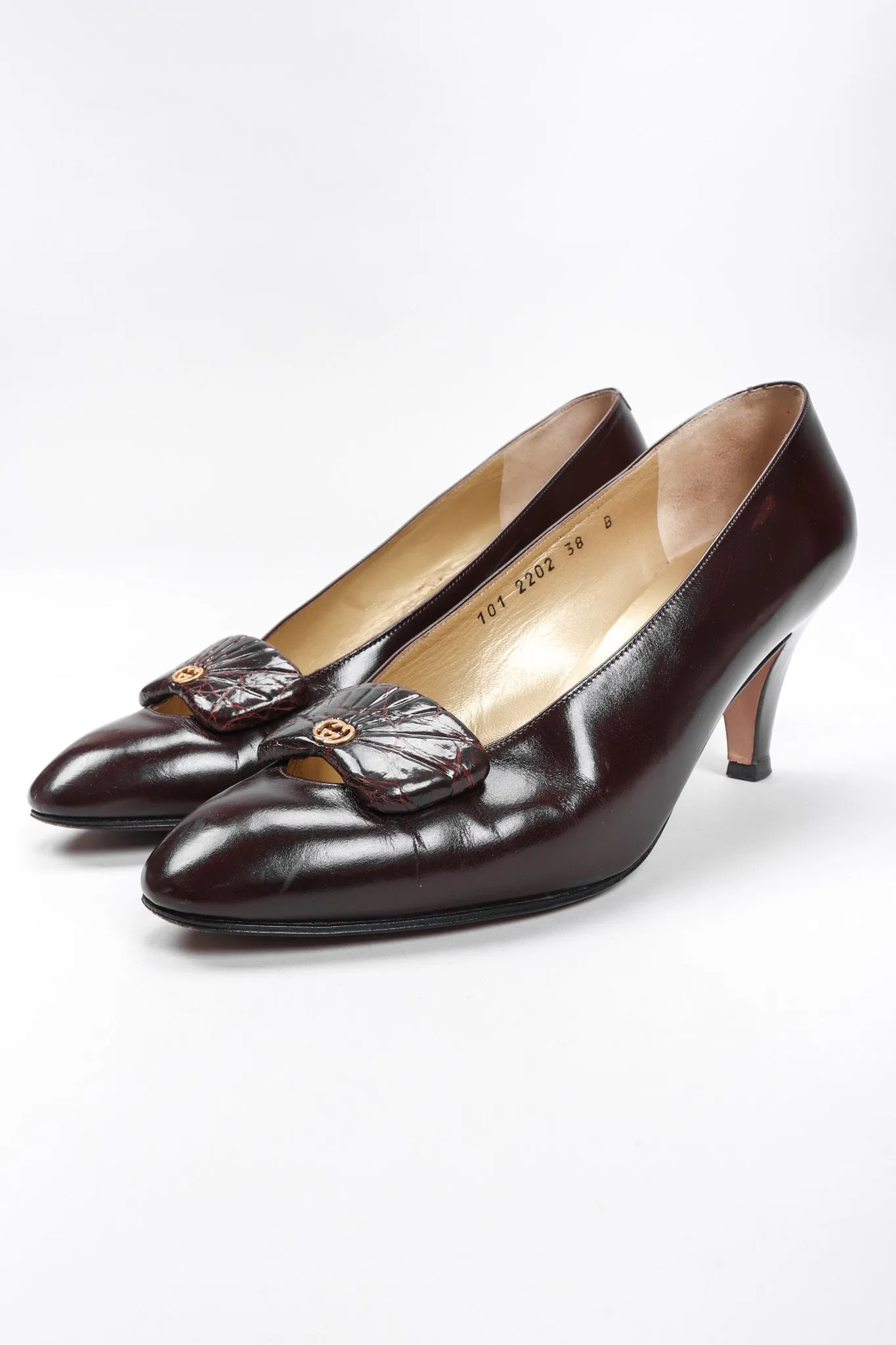 GG Logo Peekaboo Heels