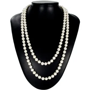 Great Gatsby Faux Pearl Pendant Necklace 1920s Jewelry|JaosWish
