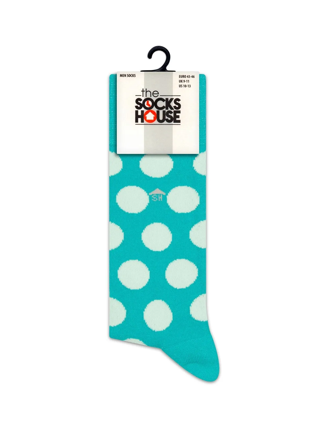 Green Dots Design Men Socks