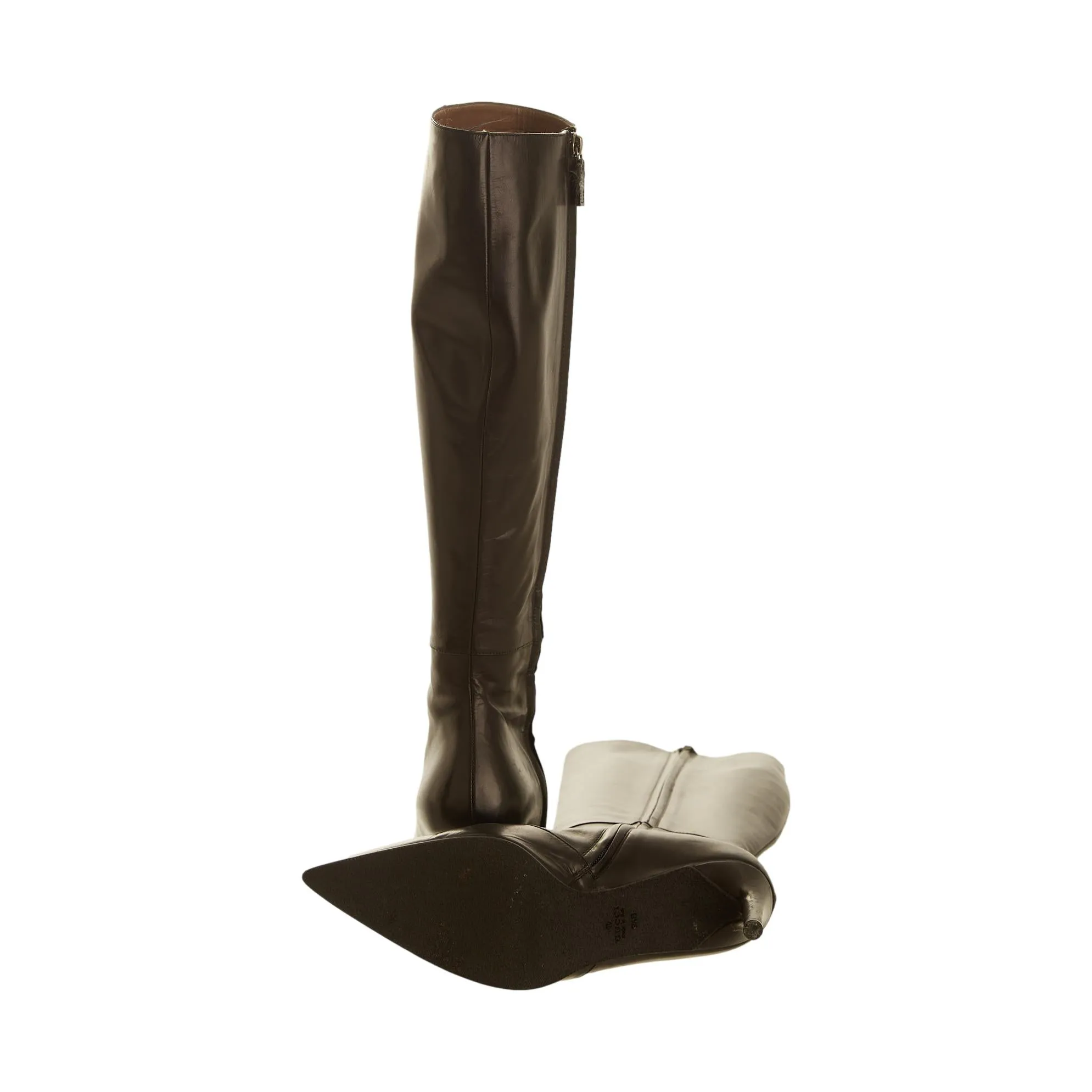Gucci Black Leather Boots
