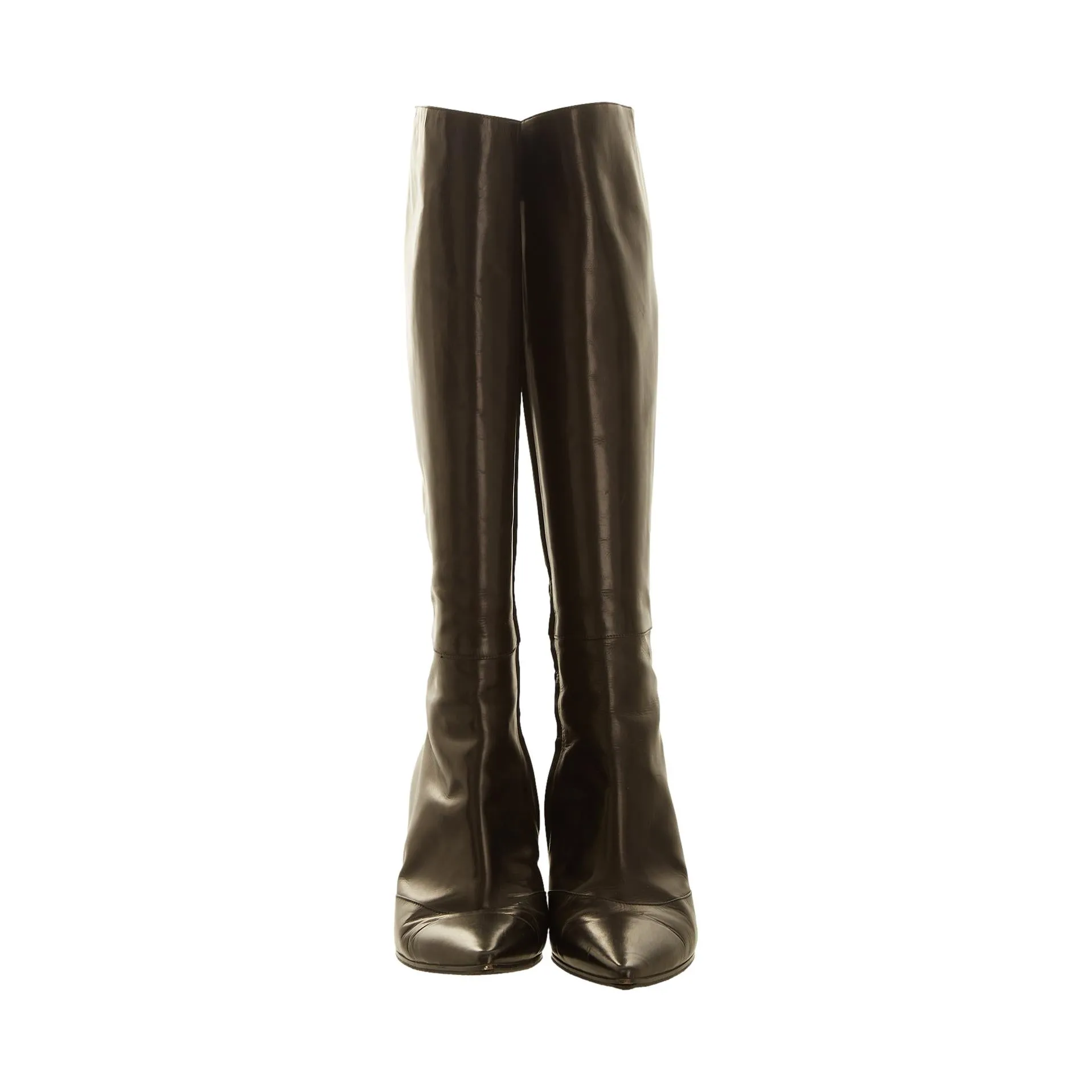 Gucci Black Leather Boots