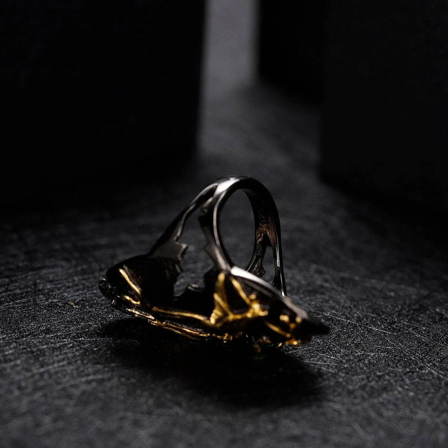 Handmade Natural Rhodolite Garnet Adjustable Cocktail Ring