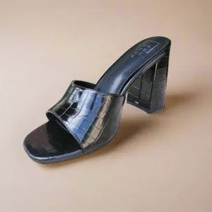 Harriet Croc Block Heel