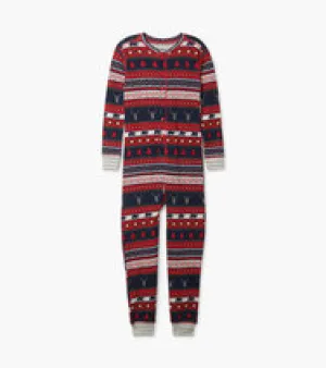 Hatley Pj's - Fair Isle Stag One Piece - 7 Hatley Pj's - Fair Isle Stag One Piece - 7