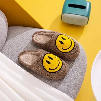 Hazel Blues® |  Melody Smiley Face Slippers