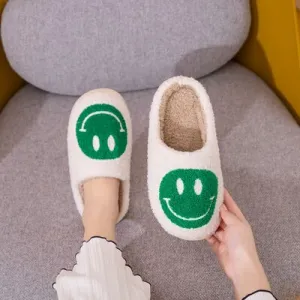 Hazel Blues® |  Melody Smiley Face Slippers