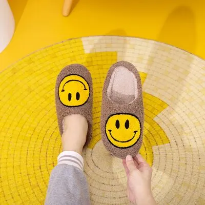 Hazel Blues® |  Melody Smiley Face Slippers