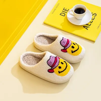 Hazel Blues® |  Melody Smiley Face Slippers