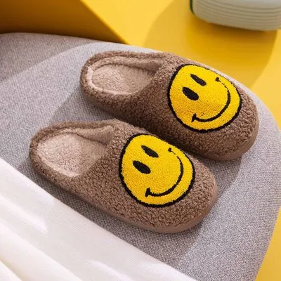 Hazel Blues® |  Melody Smiley Face Slippers