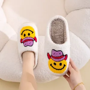 Hazel Blues® |  Melody Smiley Face Slippers