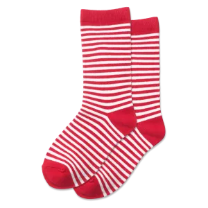 HOTSOX Kid's Holiday Stripe Crew Socks