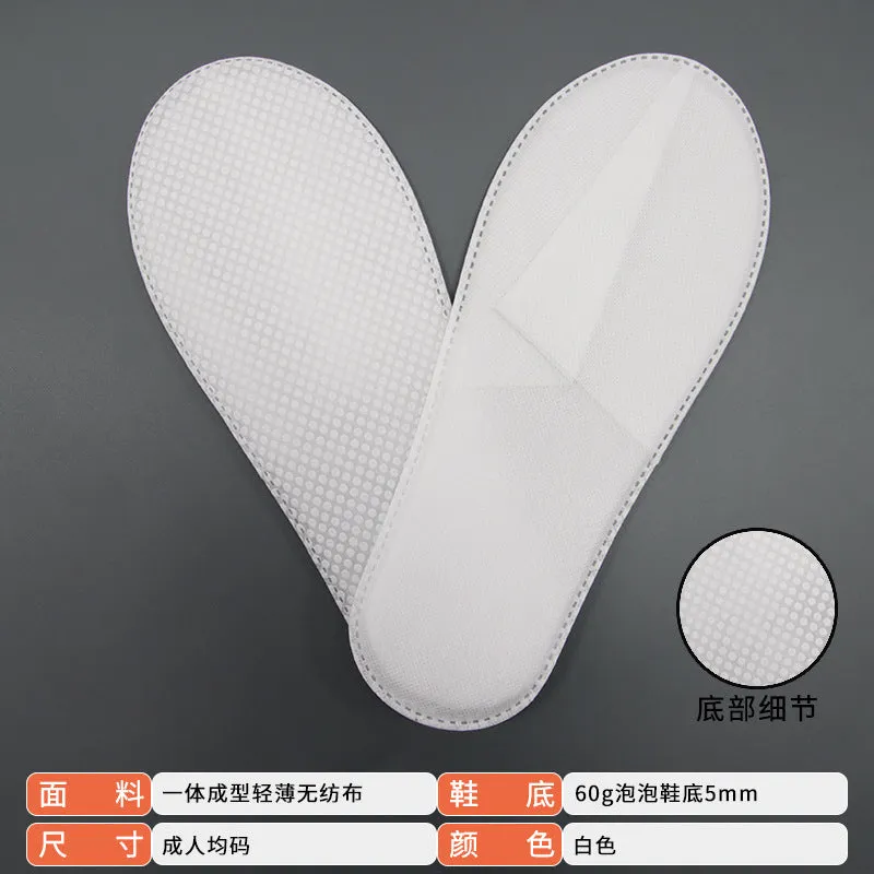 INSTOCK-(PACK-5)Luxury Disposable Coral Fleece Slippers for