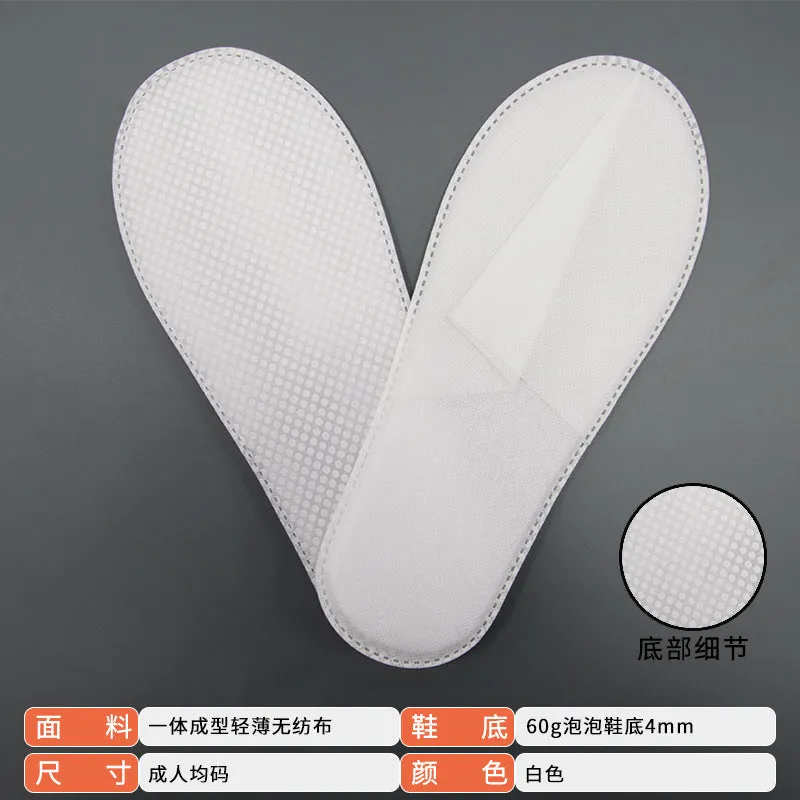 INSTOCK-(PACK-5)Luxury Disposable Coral Fleece Slippers for