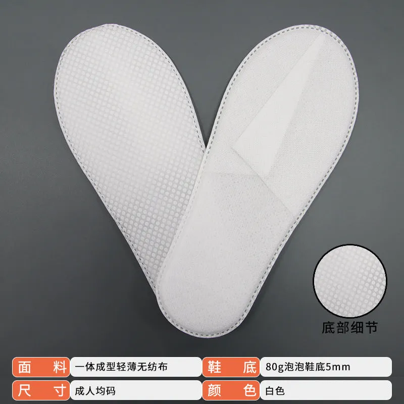INSTOCK-(PACK-5)Luxury Disposable Coral Fleece Slippers for