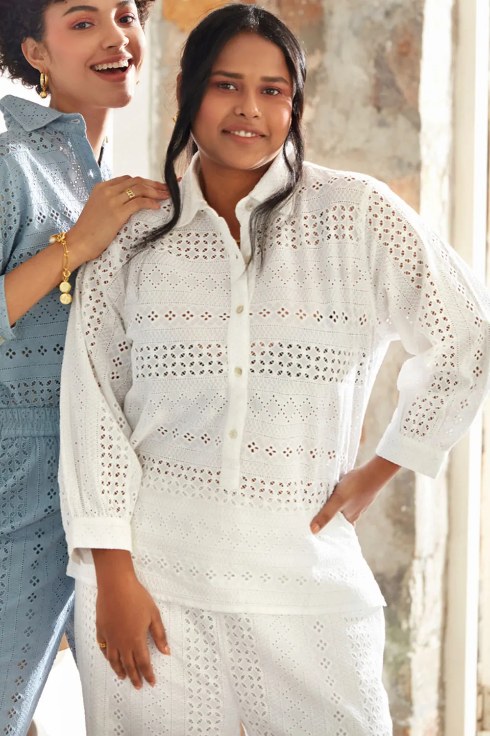 It's All White Eyelet Co-ord Set