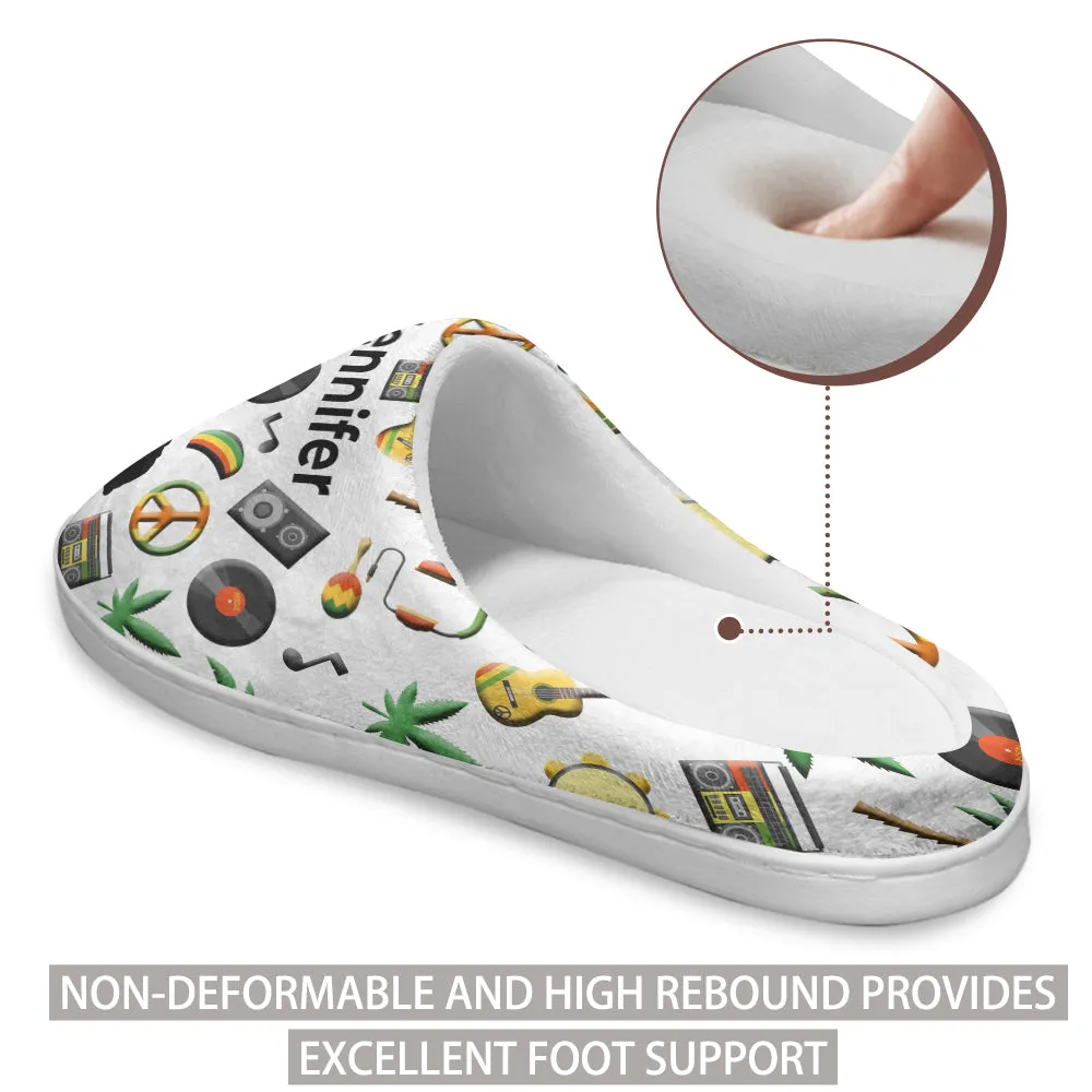 Jamaica Customized Slippers With Jamaican Flag And Symbols