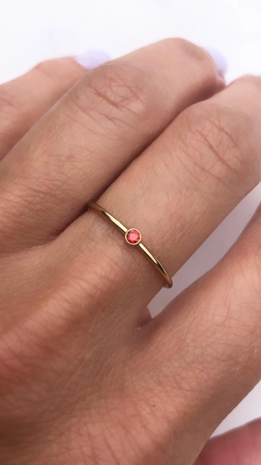 January Birthstone Ring