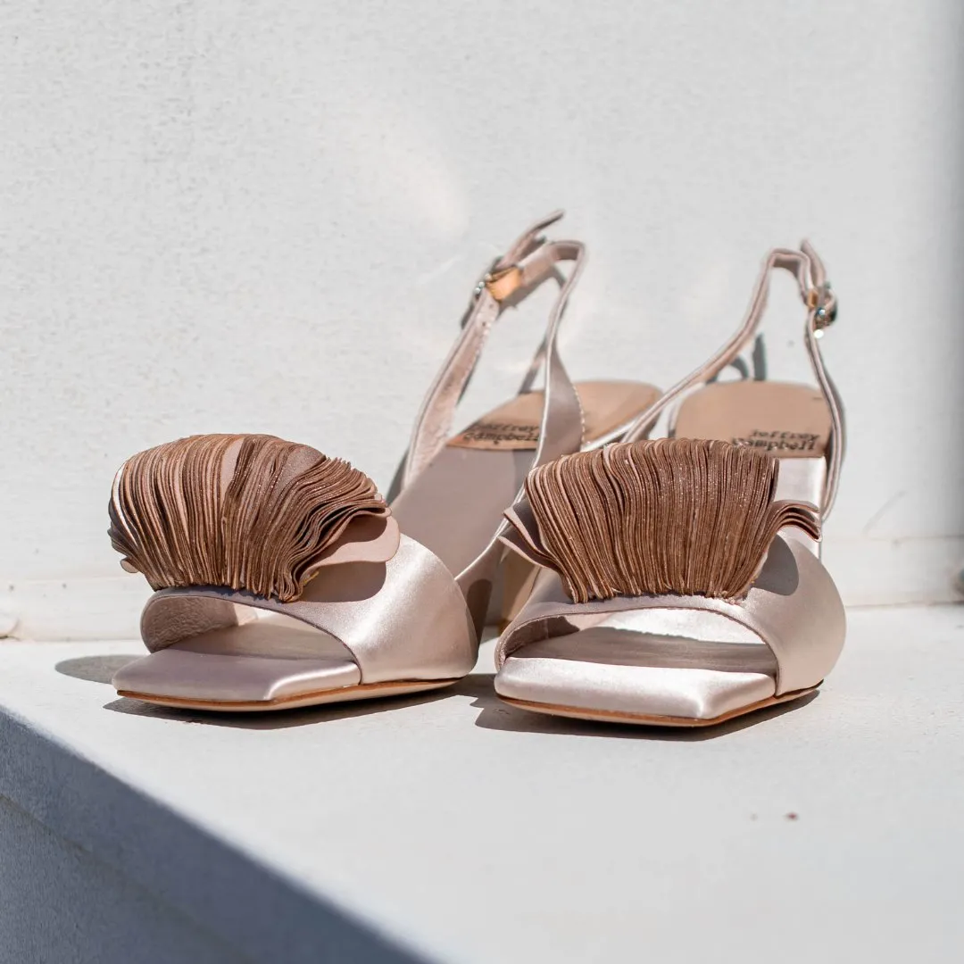 Jeffrey Campbell: Duffy in Champagne Satin