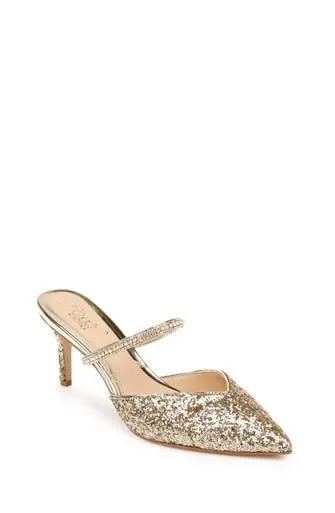 Jewel Badgley Mischka Jan Strappy Pointed Toe Stiletto