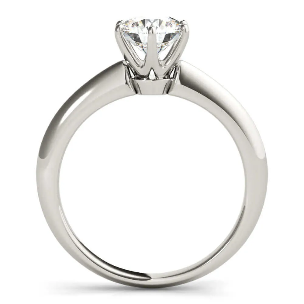JewelMore 0.5 Carat to  2 Carat Certified 14K White Diamond Engagement Ring for women ( G-H Color, VS-SI1 Clarity)