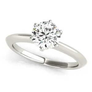 JewelMore 0.5 Carat to  2 Carat Certified 14K White Diamond Engagement Ring for women ( G-H Color, VS-SI1 Clarity)