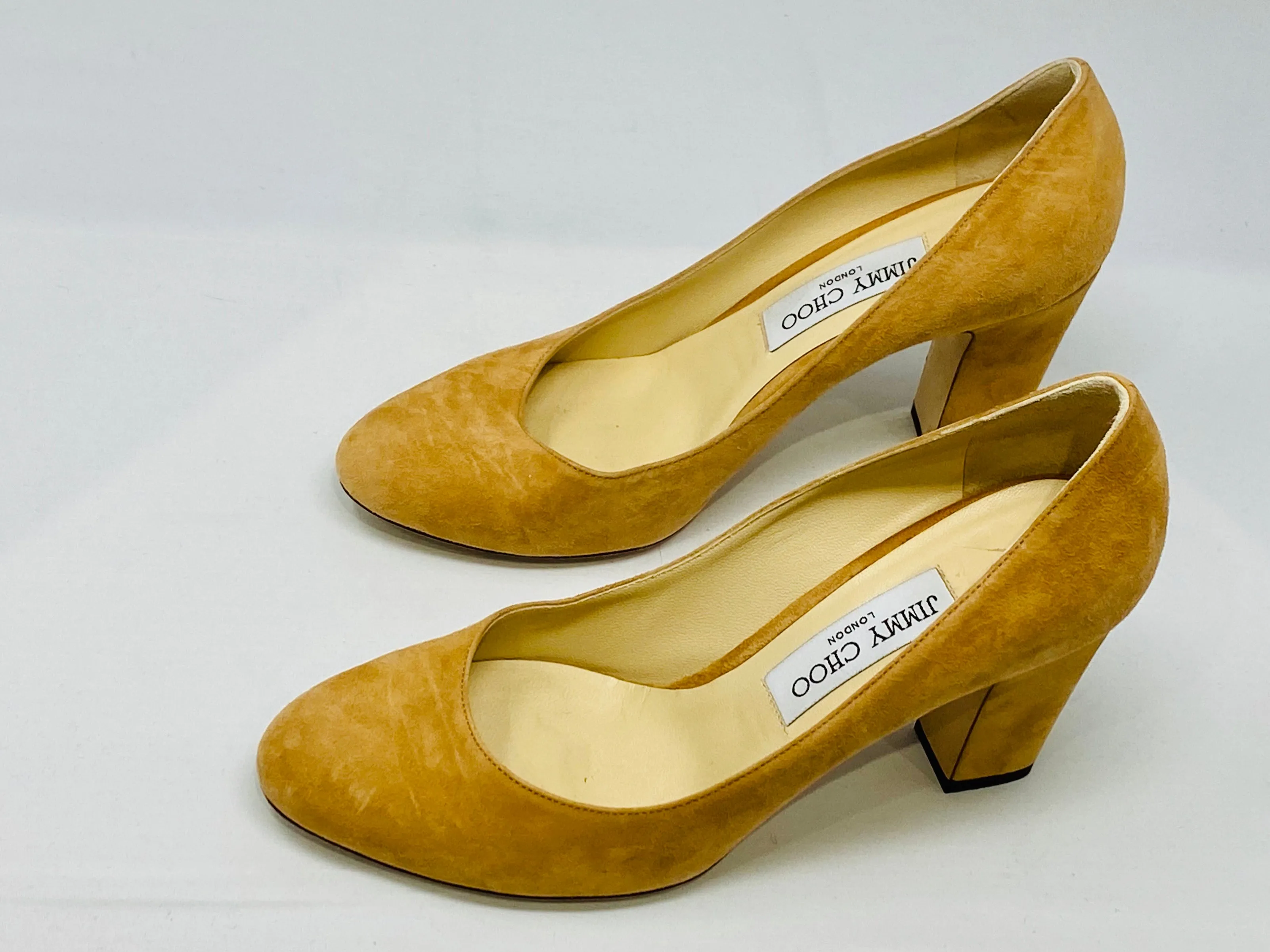 Jimmy Choo Billie Heel in Camel