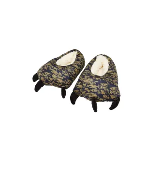 Joules Clawsome Monster Claw Slippers - Medium Khaki