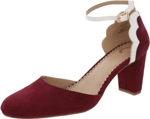 Journee Collection Womens Chandra Pump Wine, 6 Womens US