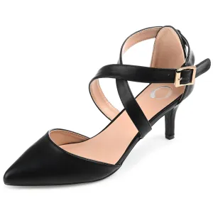 Journee Collection Women's LUU-M Pump, Black, 8