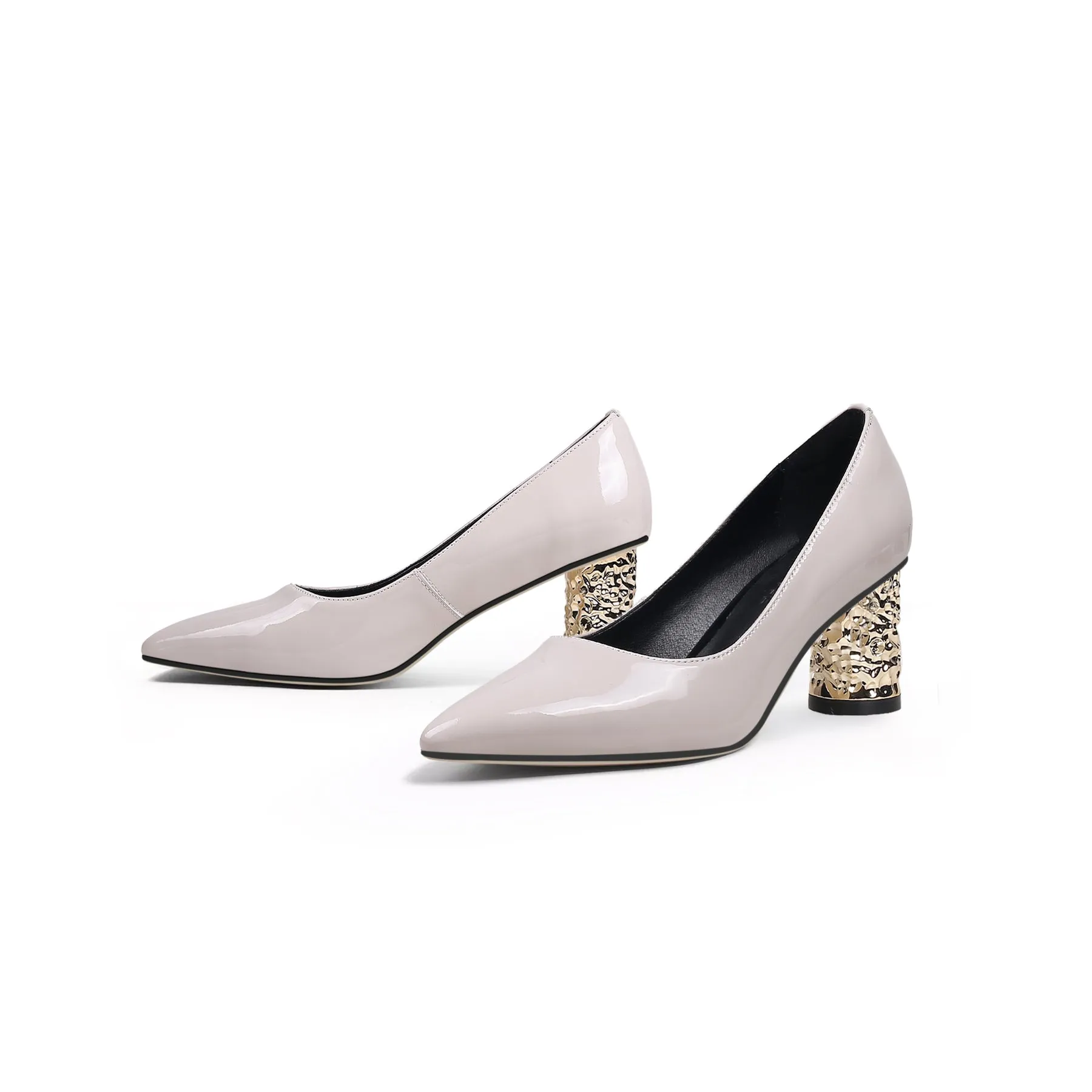 Jr Classic Embellished Heel Pump