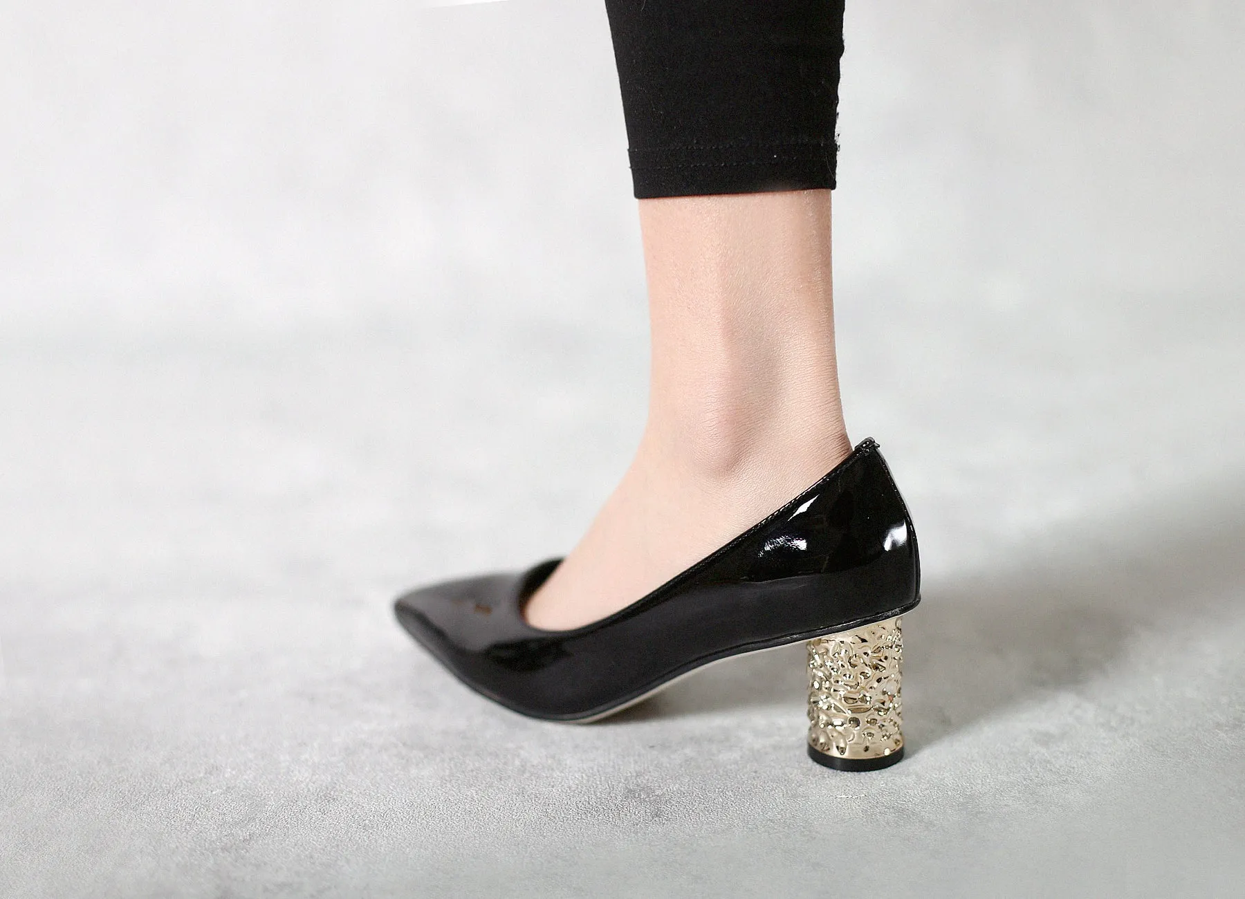 Jr Classic Embellished Heel Pump