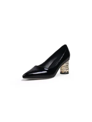 Jr Classic Embellished Heel Pump