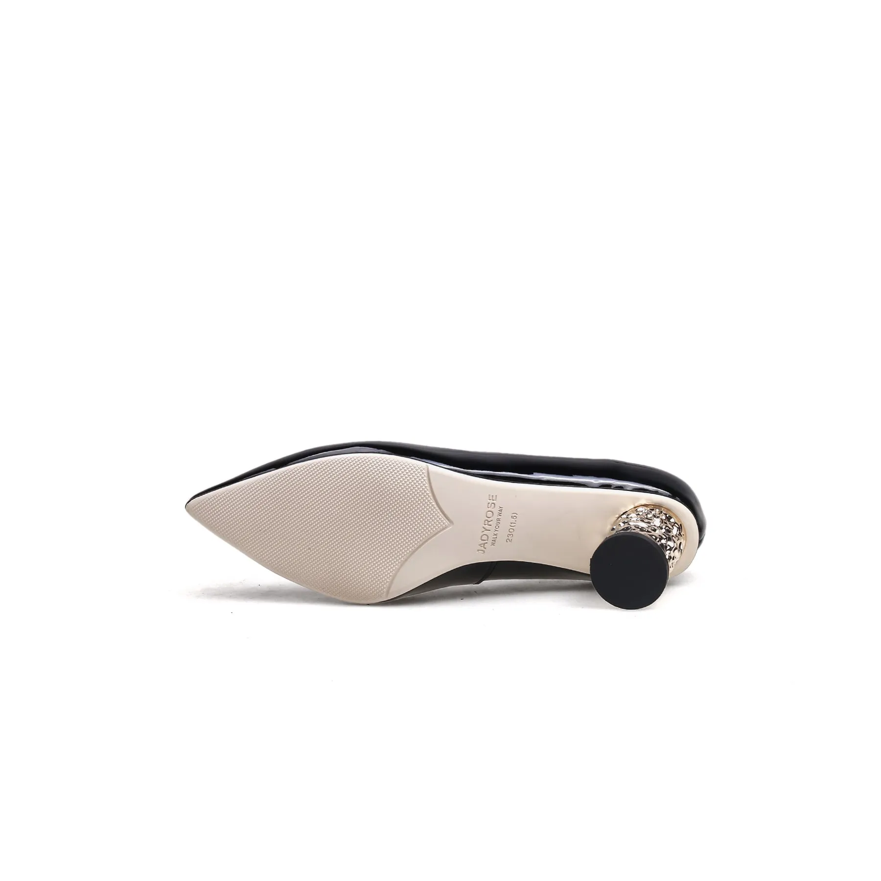 Jr Classic Embellished Heel Pump