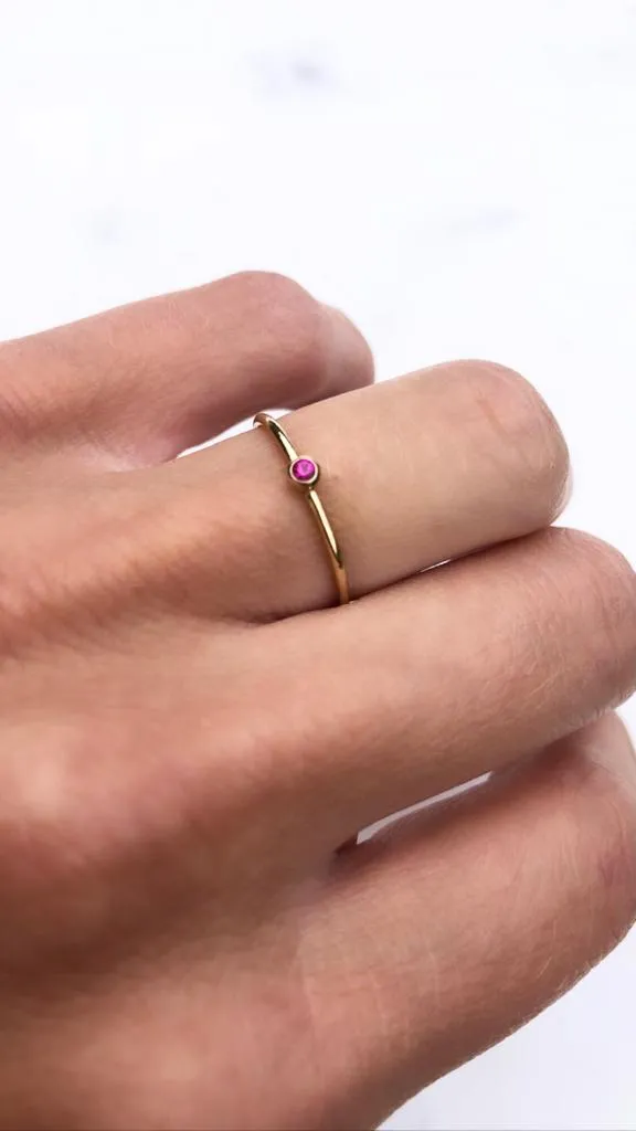 July Birthstone Ring