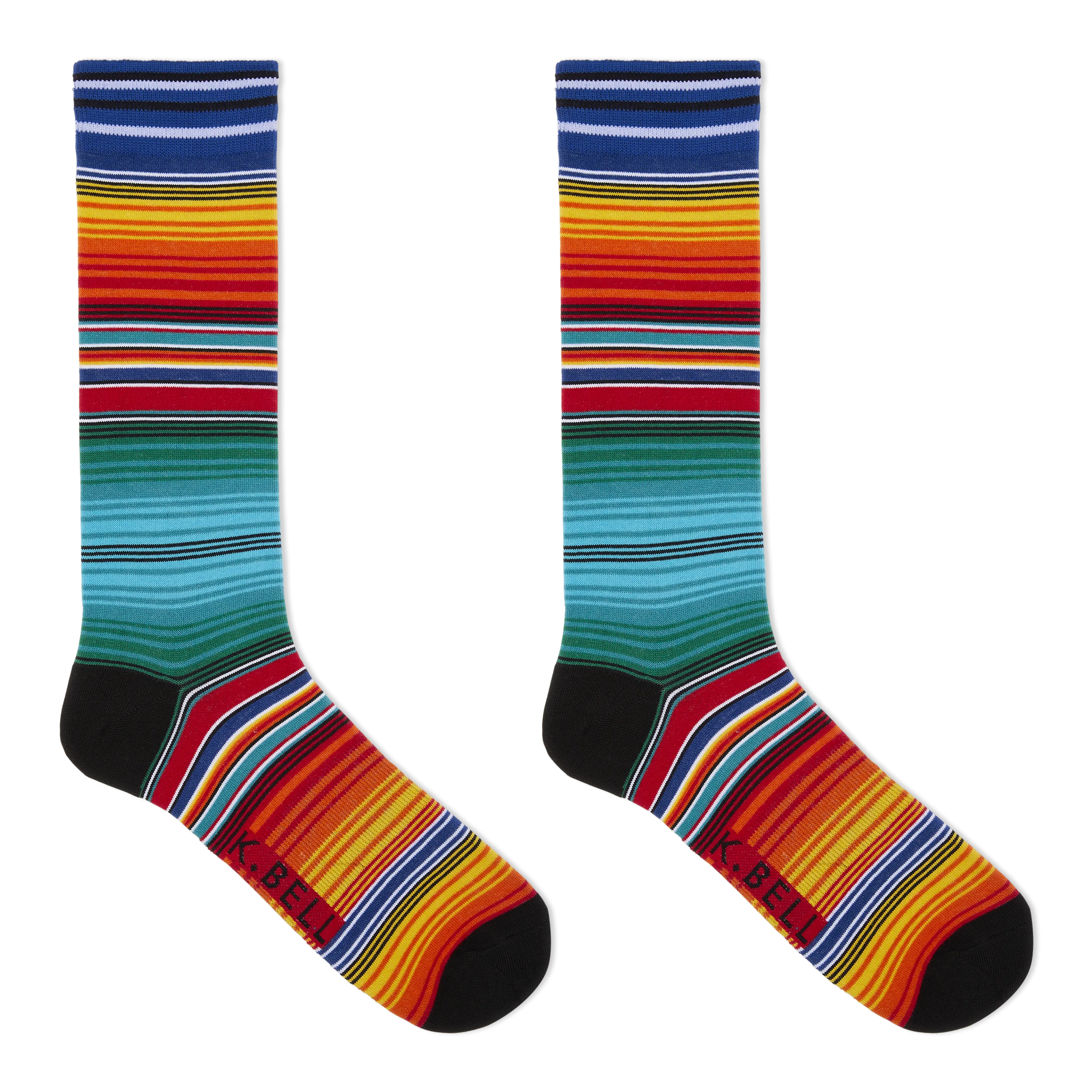 K.Bell Men's Sarape Crew Socks